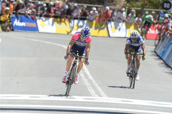 Diego Ulissi beats Simon Gerrans for second place